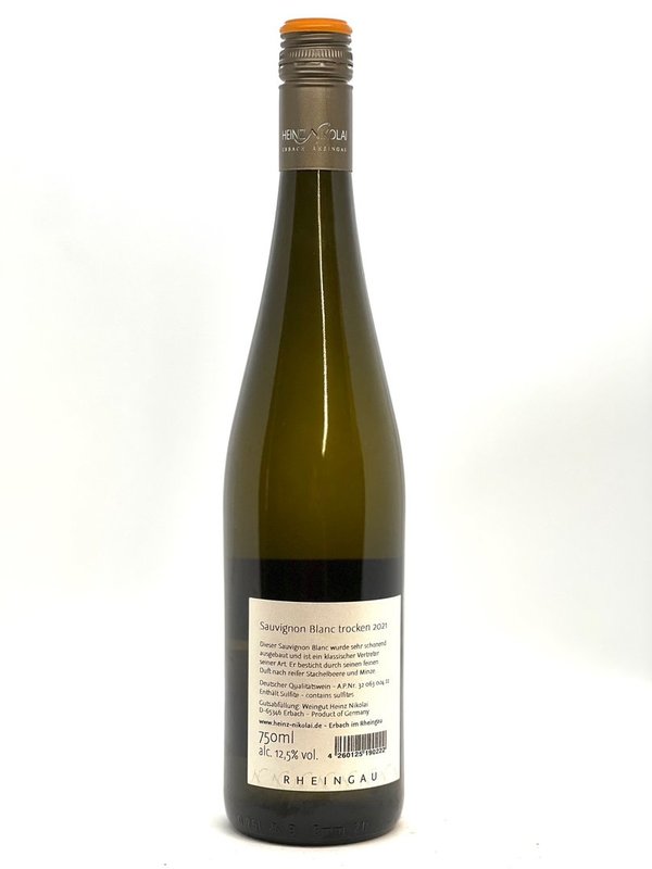 Sauvignon Blanc - trocken - Weingut Heinz Nikolai