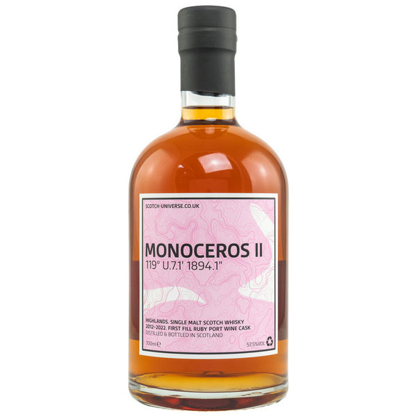 Monoceros II 2012-2022, First Fill Ruby Port Wine Cask, 57,5% - Scotch Universe