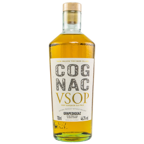 GrappeDiggaz Cognac VSOP from Vallein Tercinier Cellars, 46,3% - Kirsch Import