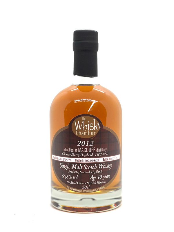 Macduff 10 2012-2022, Oloroso Sherry Hogshead, 55,8% - The Whisky Chamber