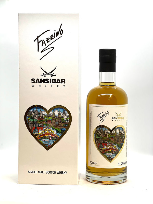Tomintoul 16 2005-2021, Sherry Butt, Fazzino Heart of Germany, 51,2% - Sansibar Whisky