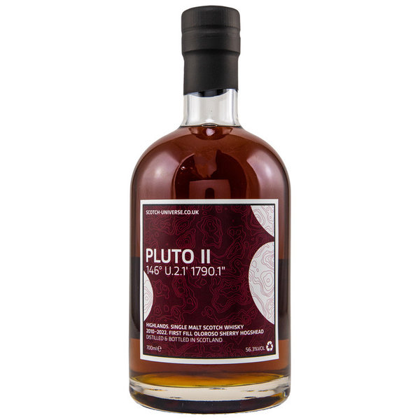 Pluto II 12 2010-2022, First Fill Oloroso Sherry Hogshead, 56,3% - Scotch Universe