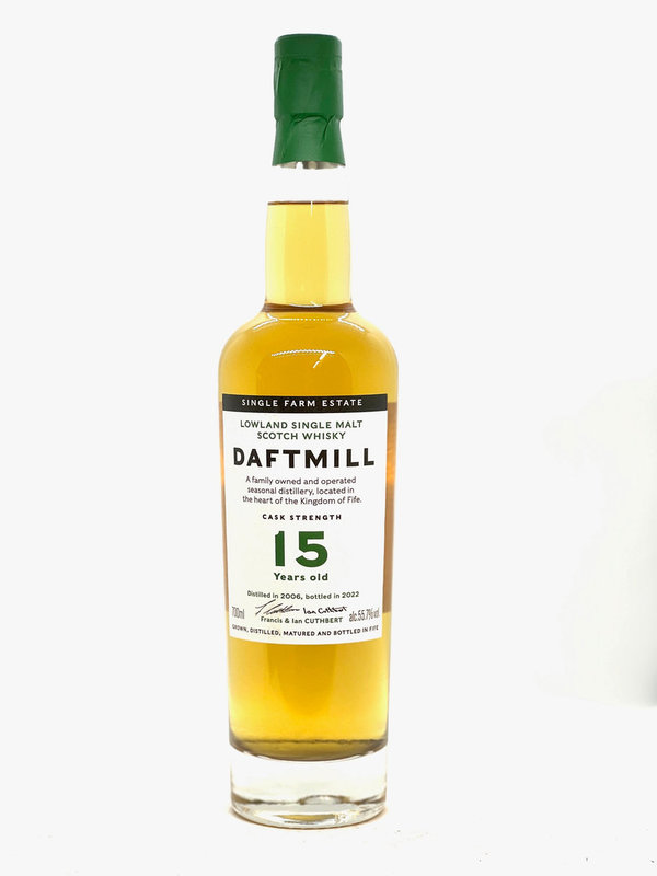 Daftmill 15 2006-2022, 1st fill Bourbon Barrels, 55,7%
