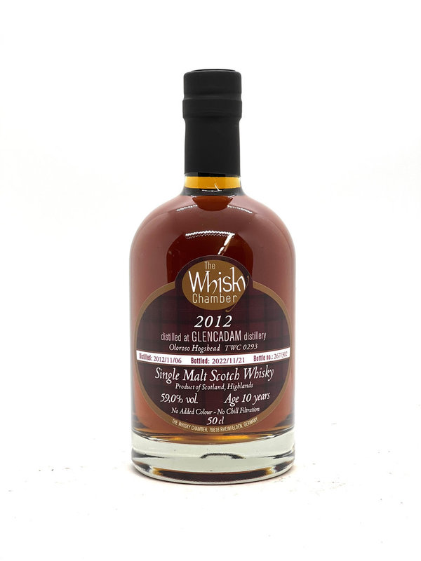 Glencadam 10 2012-2022, Oloroso Hogshead, 59% - The Whisky Chamber