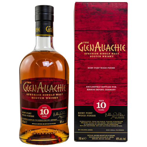 GlenAllachie 10 Ruby Port Wood Finish, 48% - Germany Exclusive